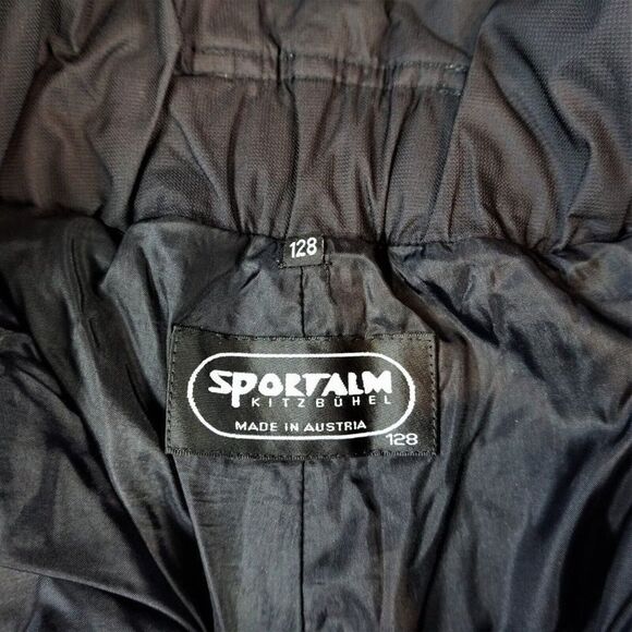 Sportalm Kidz Buhel Austria Black Snow Pants Size 128 US Kids Unisex Size 7-8 - Picture 3 of 12